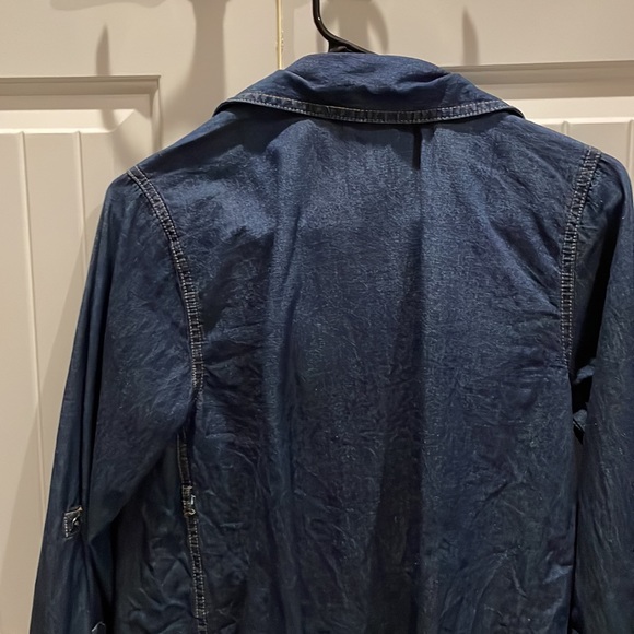 Liz Lange denim maternity too small chambray s - Picture 4 of 4